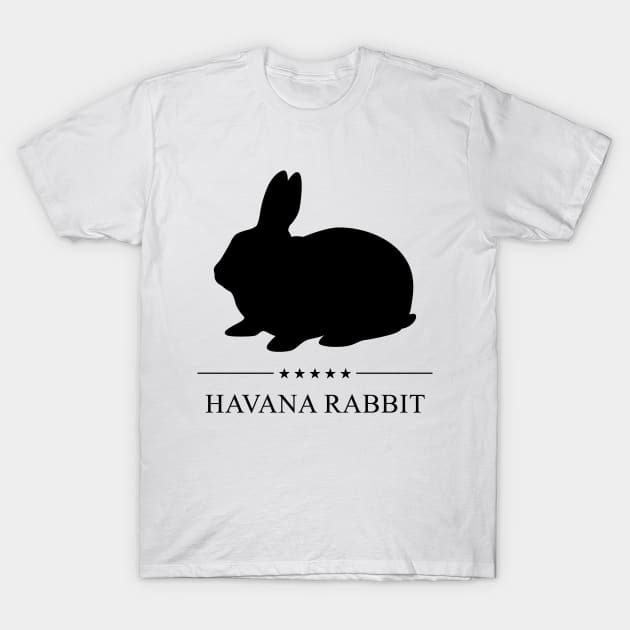 Havana Rabbit Black Silhouette T-Shirt by millersye